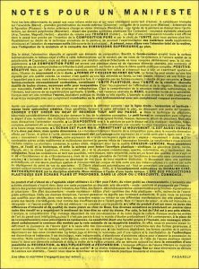 Le Mouvement - Le Manifeste Jaune - Vasarely (1955).
